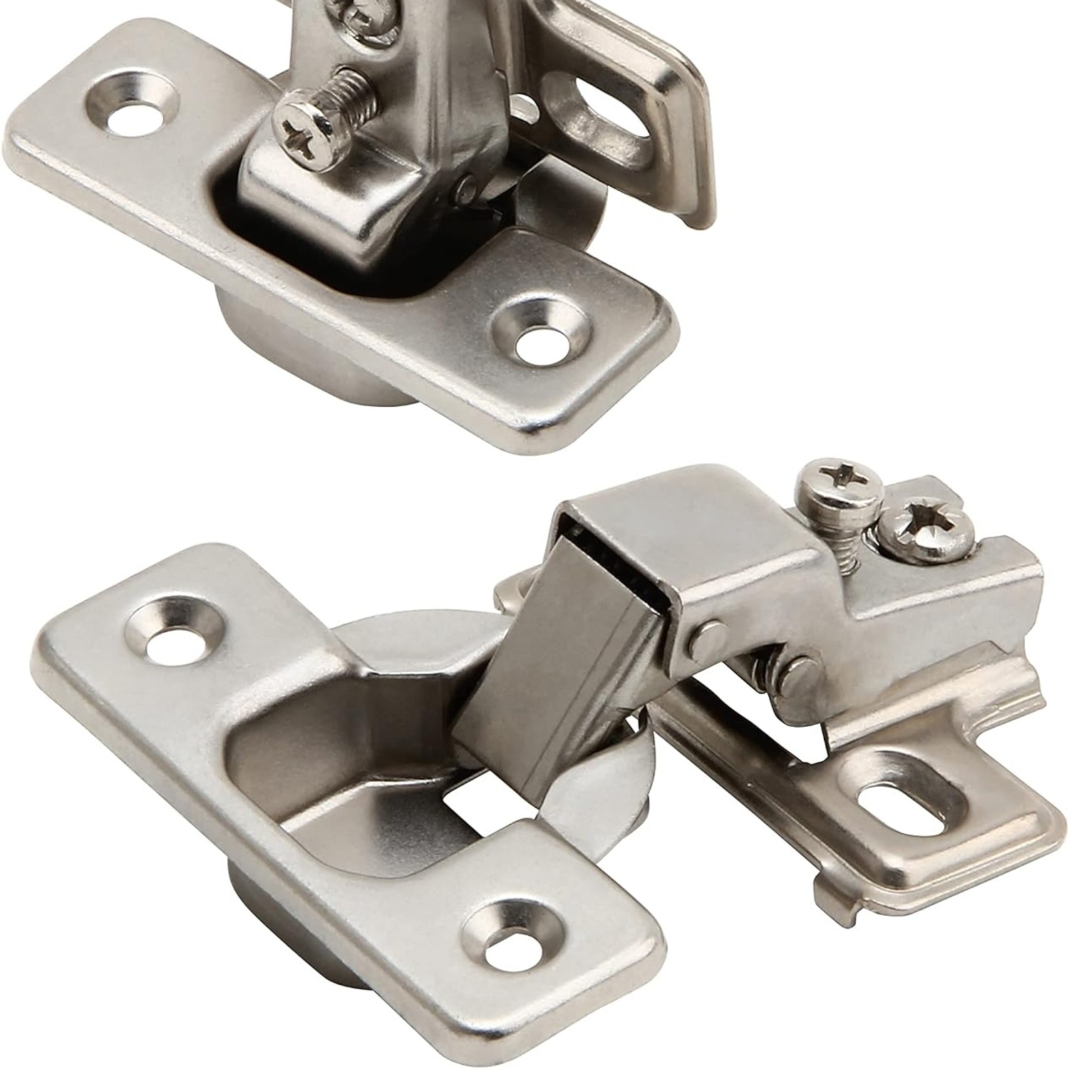 Silverline 105 Degree Face Frame Cabinet Hinges, 6 Pack