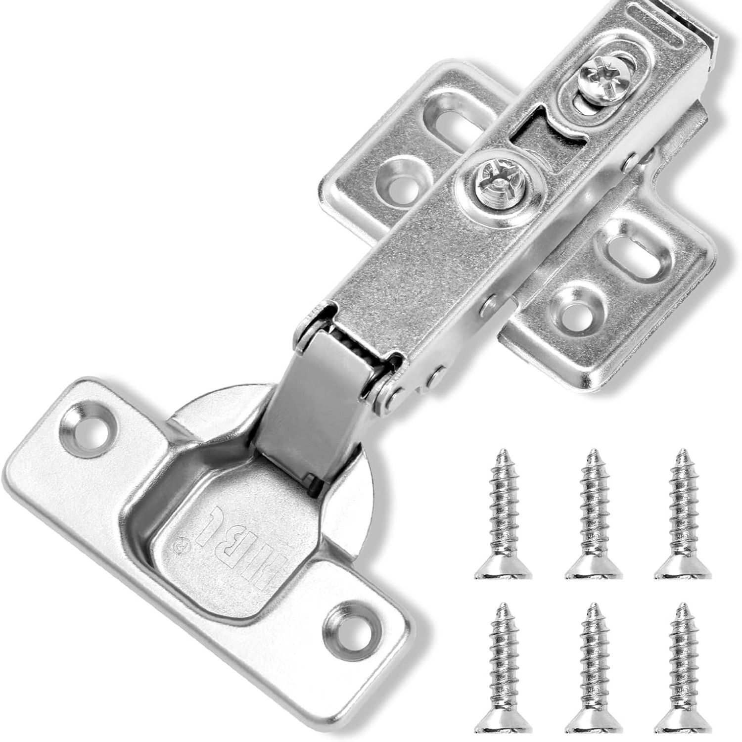 Full Overlay Soft Close Cabinet Hinges, 2 Pack