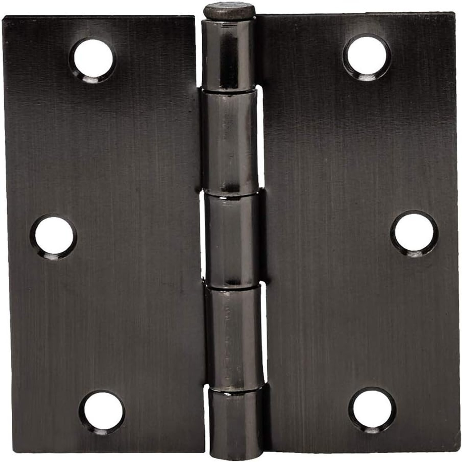 Rounded Corner Door Butt Hinges, 18 Pack, Matte Black: image 7
