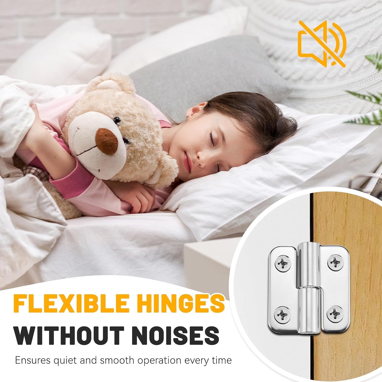 Lift Off Hinges 8 Pack Brushed Stainless Steel