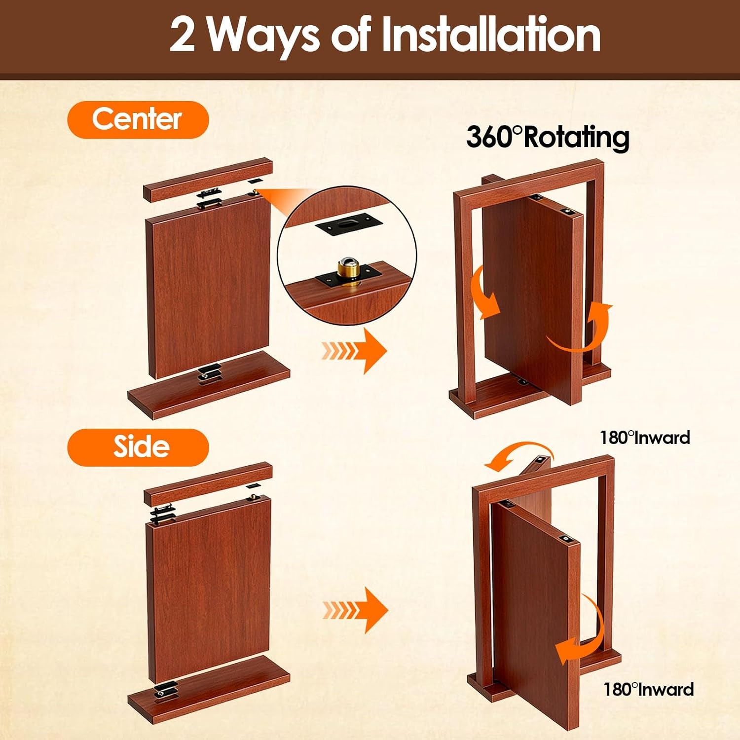 AGJIQ Concealed Pivot Door Hinge Set: image 5